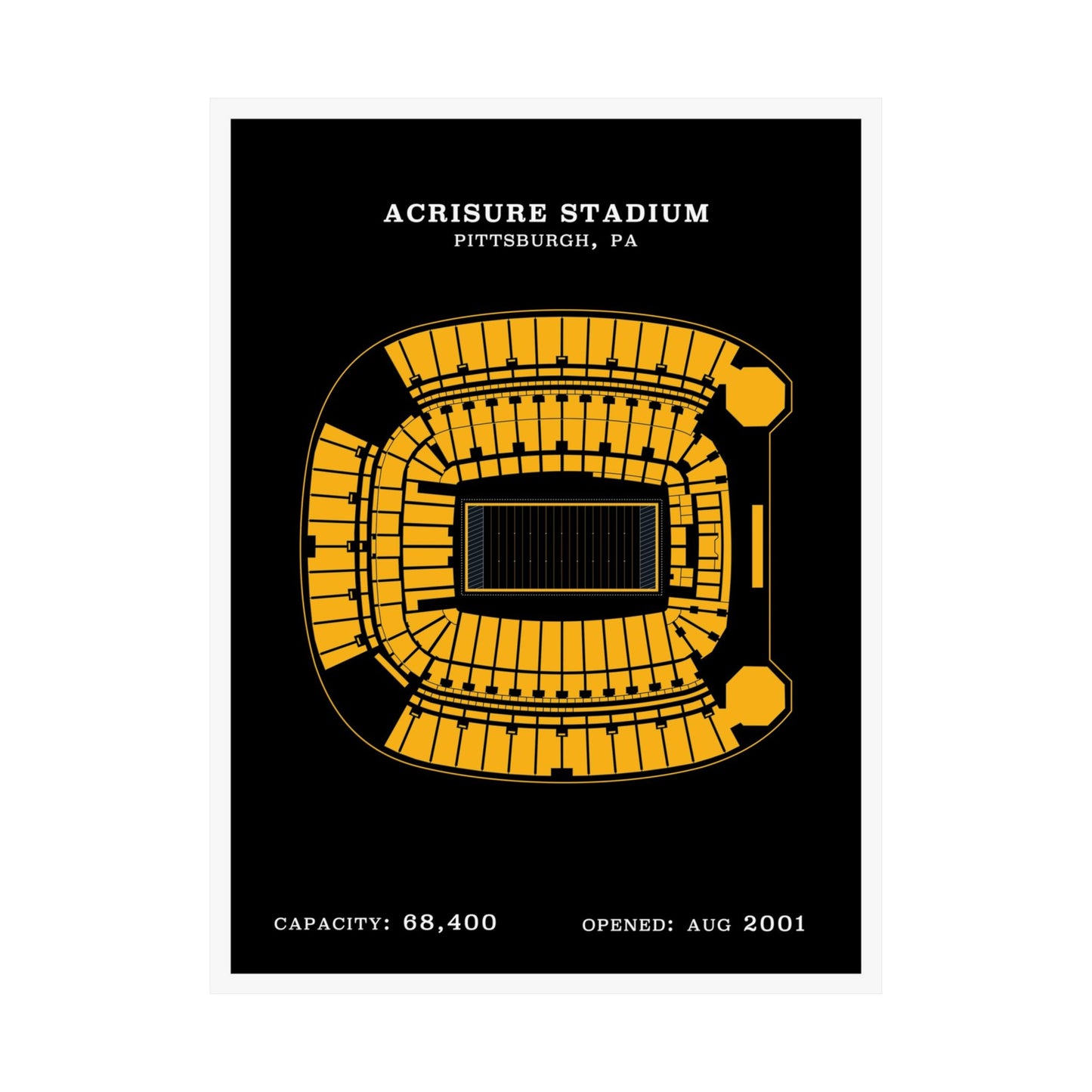 Acrisure Stadium Poster | Classic Border