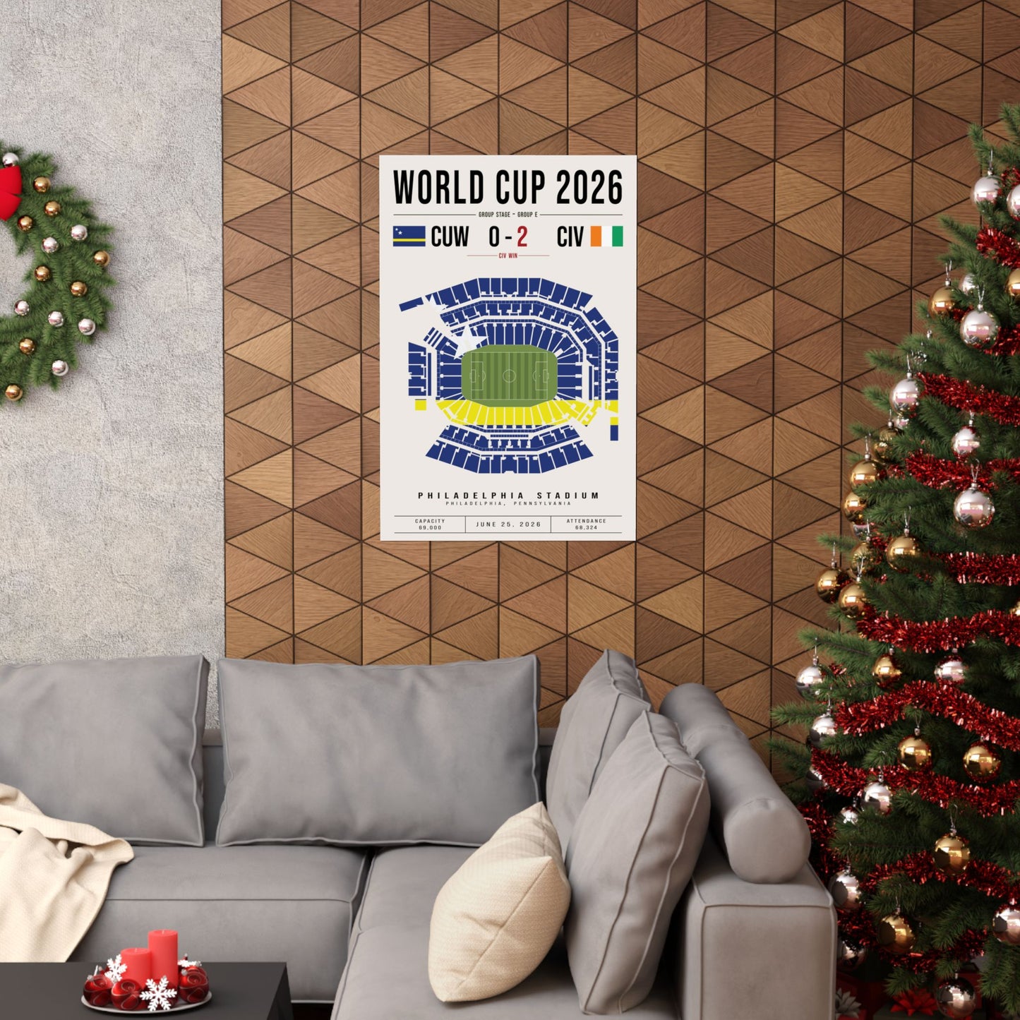 Curaçao vs. Ivory Coast World Cup Match Poster