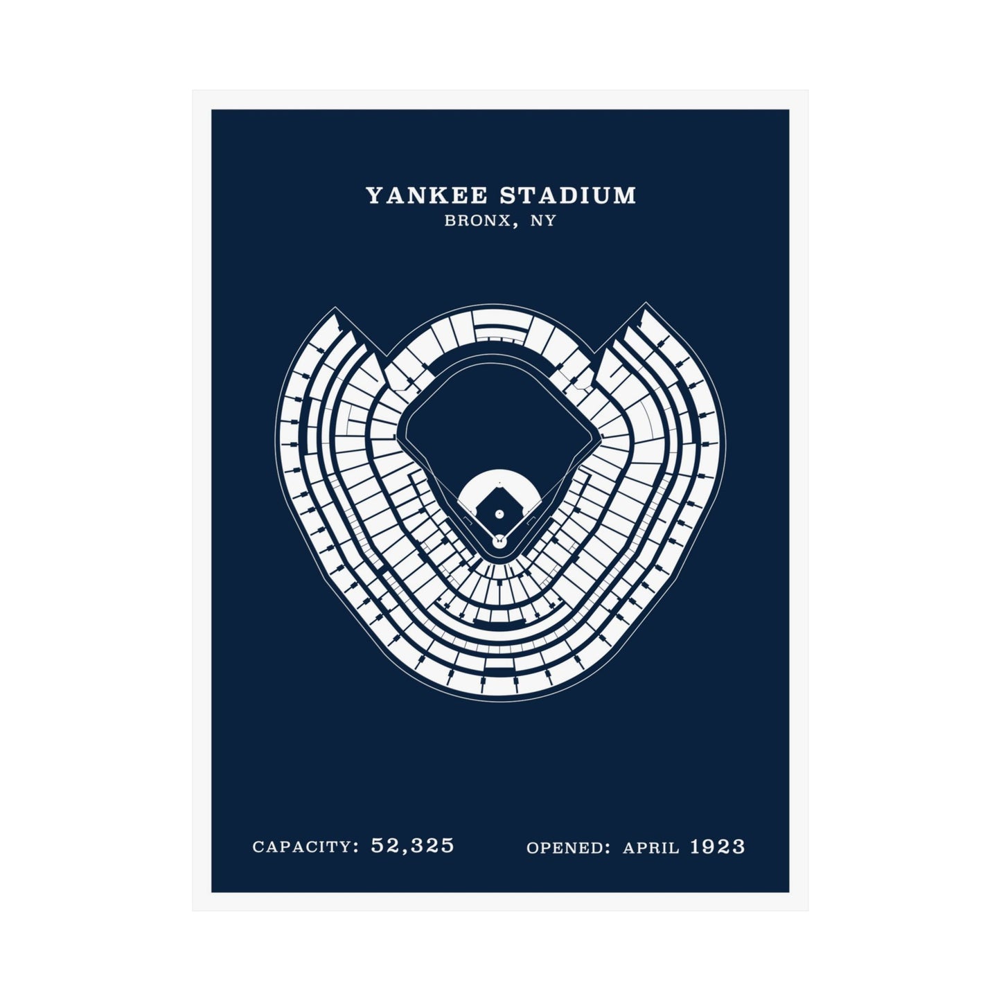 Yankee Stadium Poster | Classic Border