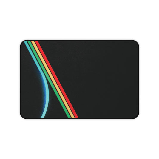 ARC Raiders Inspired Desk Mat – Neon Minimalist Sci‑Fi Gaming Mouse Pad for Desk Setup Decor