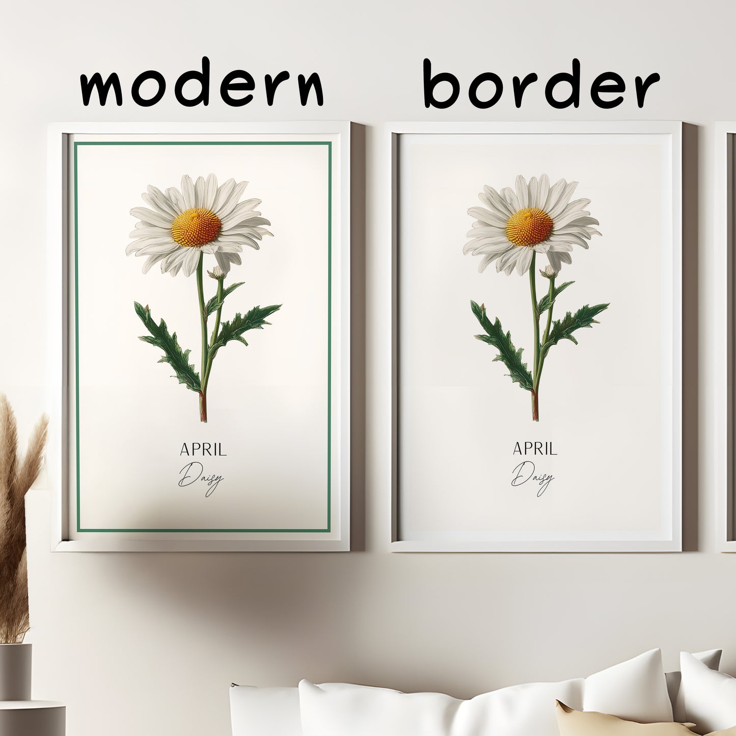 April Birth Flower Print – Daisy