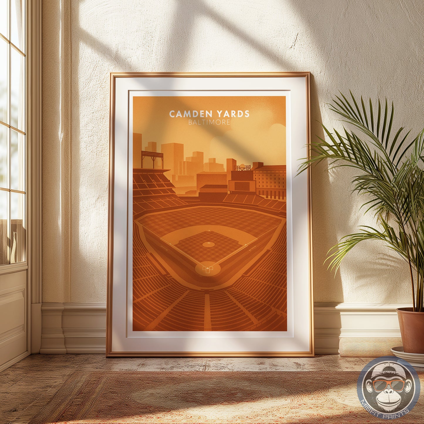 Camden Yards Poster – Baltimore Baseball Stadium Wall Art