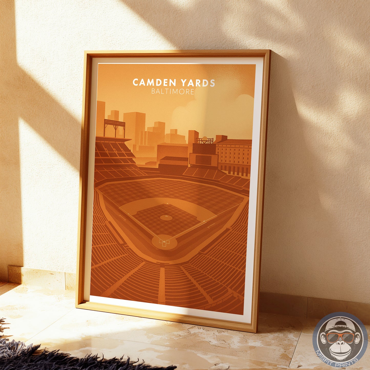 Camden Yards Poster – Baltimore Baseball Stadium Wall Art