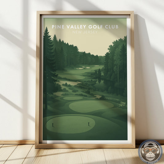 Pine Valley Golf Course Poster