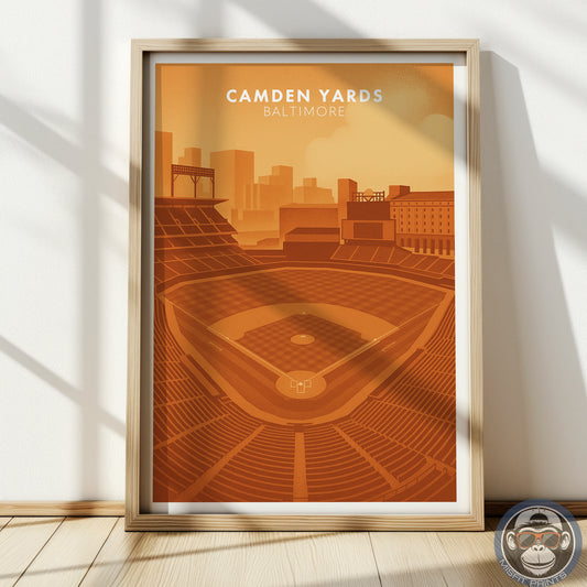 Camden Yards Poster – Baltimore Baseball Stadium Wall Art
