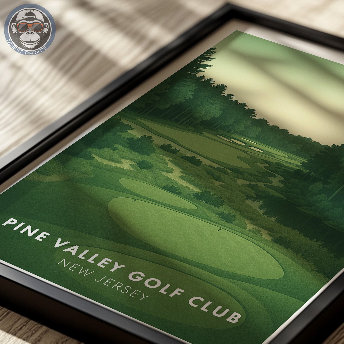 Pine Valley Golf Course Art Print — Scenic Golf Wall Decor for Golf Lovers