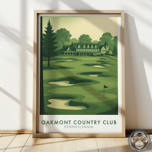 Oakmont Country Club Golf Course Poster