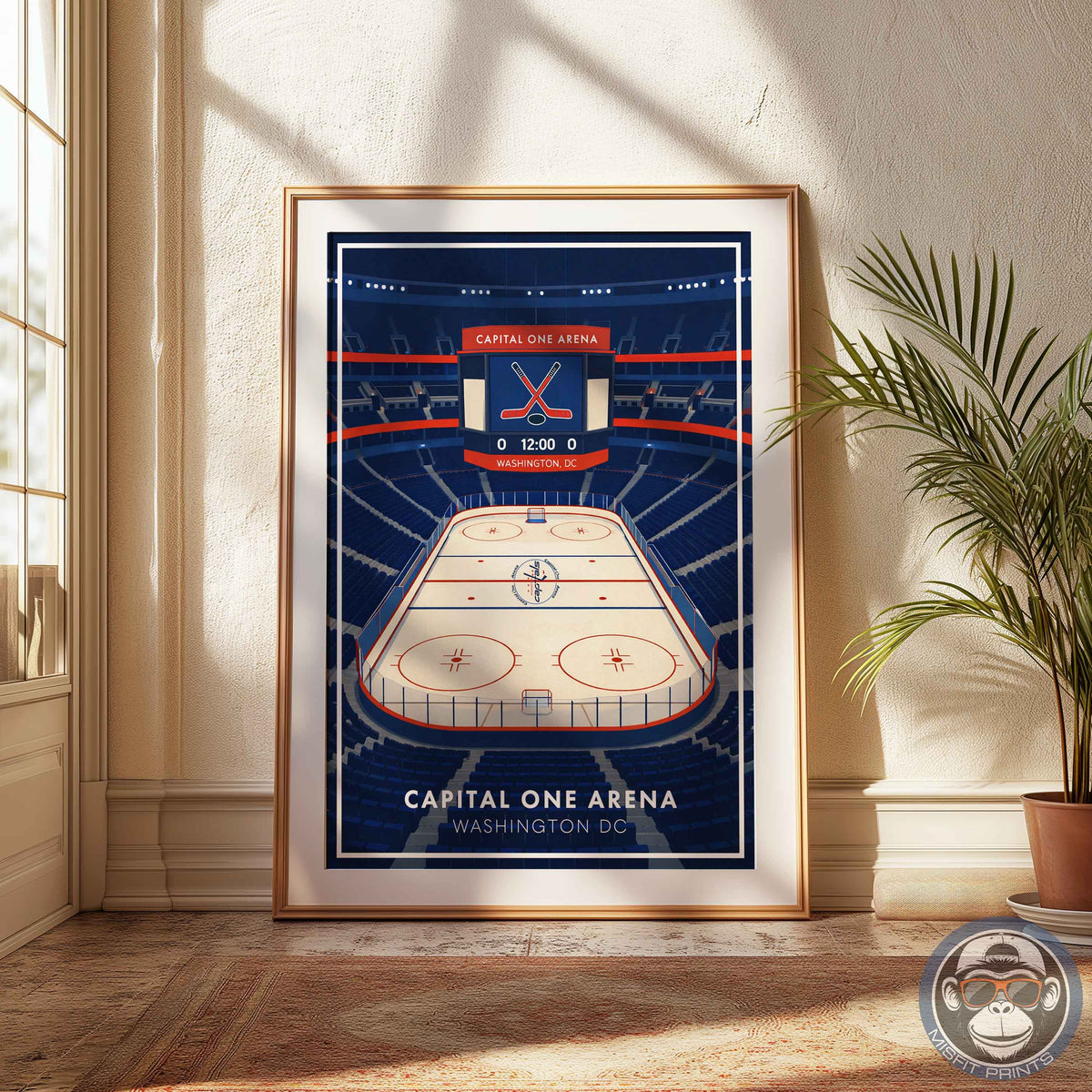 Capital One Arena Poster – Washington DC Hockey Wall Art