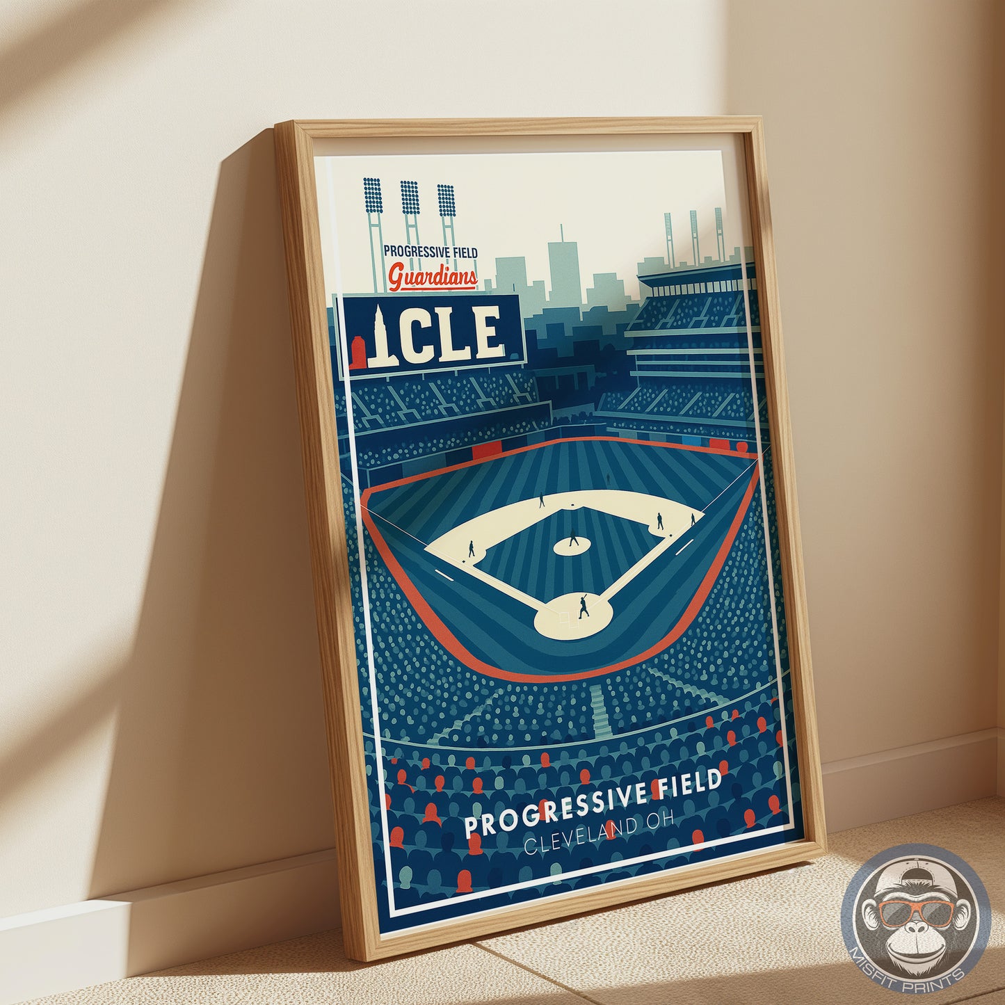 Cleveland Baseball Stadium Wall Art – Progressive Field