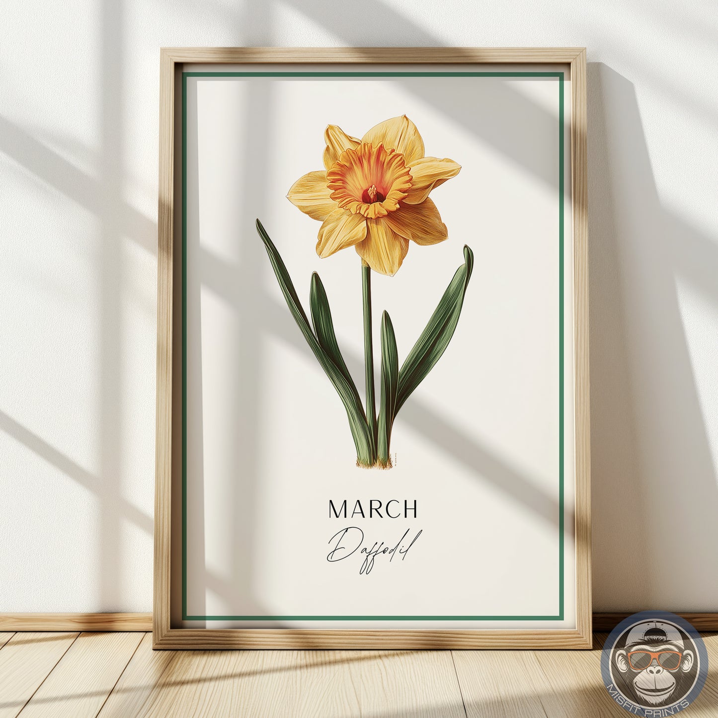 March Birth Flower Poster – Daffodil