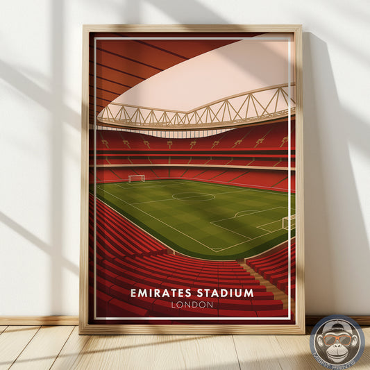 Minimalist Emirate Stadium - Soccer Poster