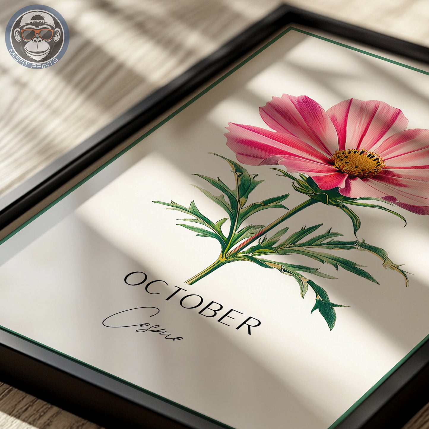 October Birth Flower Art Print – Cosmos Botanical Wall Art