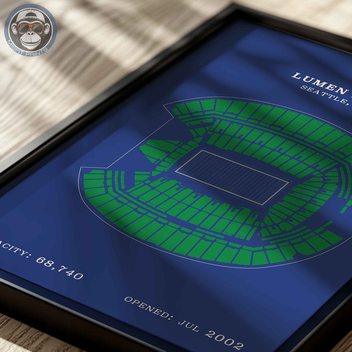 Lumen Field Stadium - No Border Print
