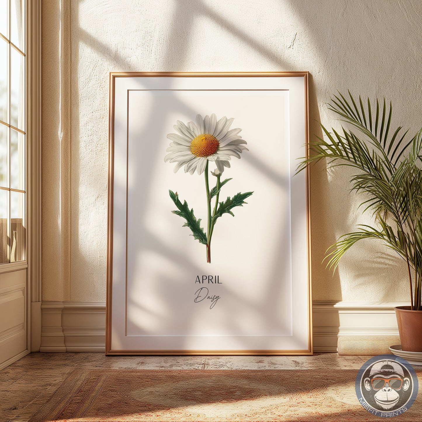 April Birth Flower Print – Daisy