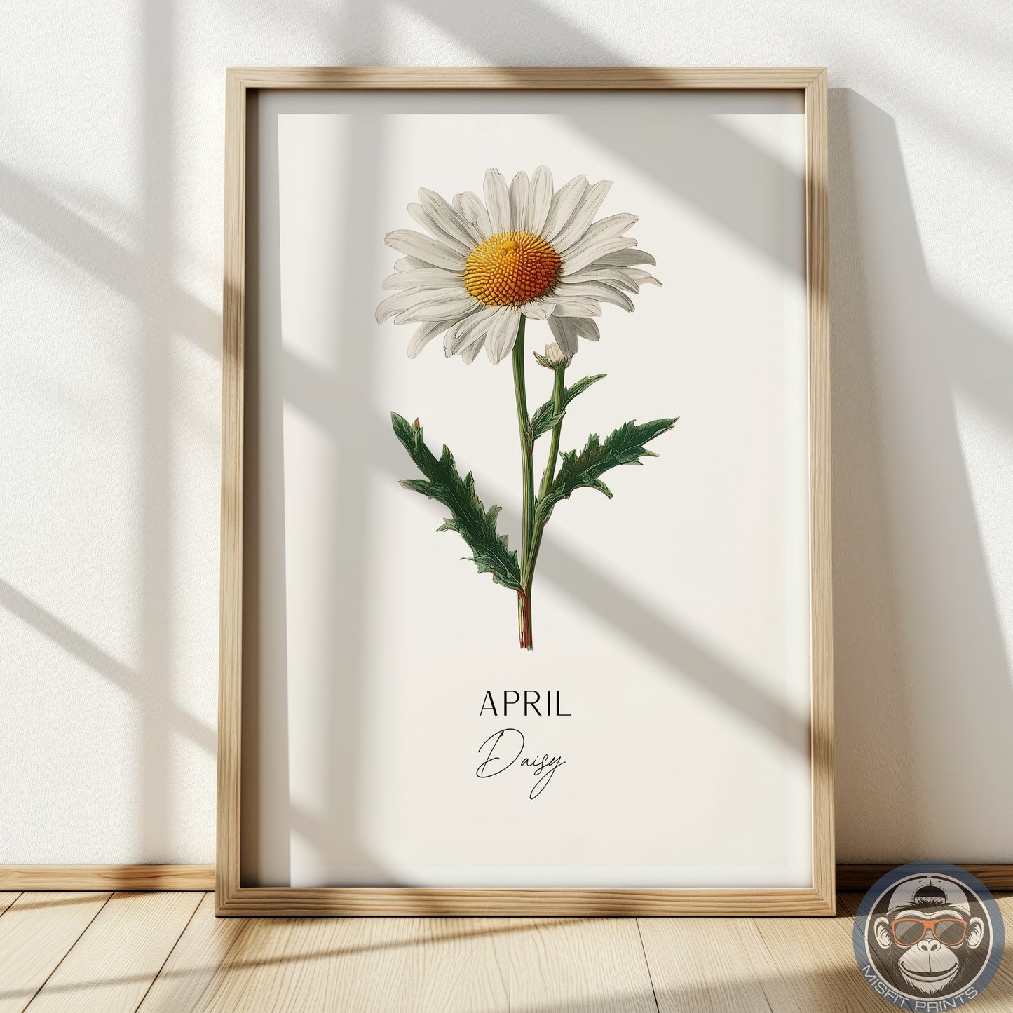 April Birth Flower Print – Daisy