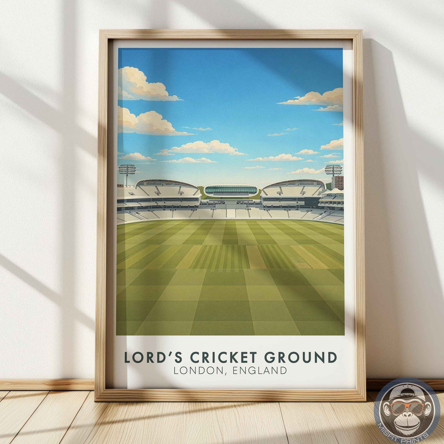 Lord’s Cricket Ground Poster – London Stadium Wall Art Print for Home or Office Decor
