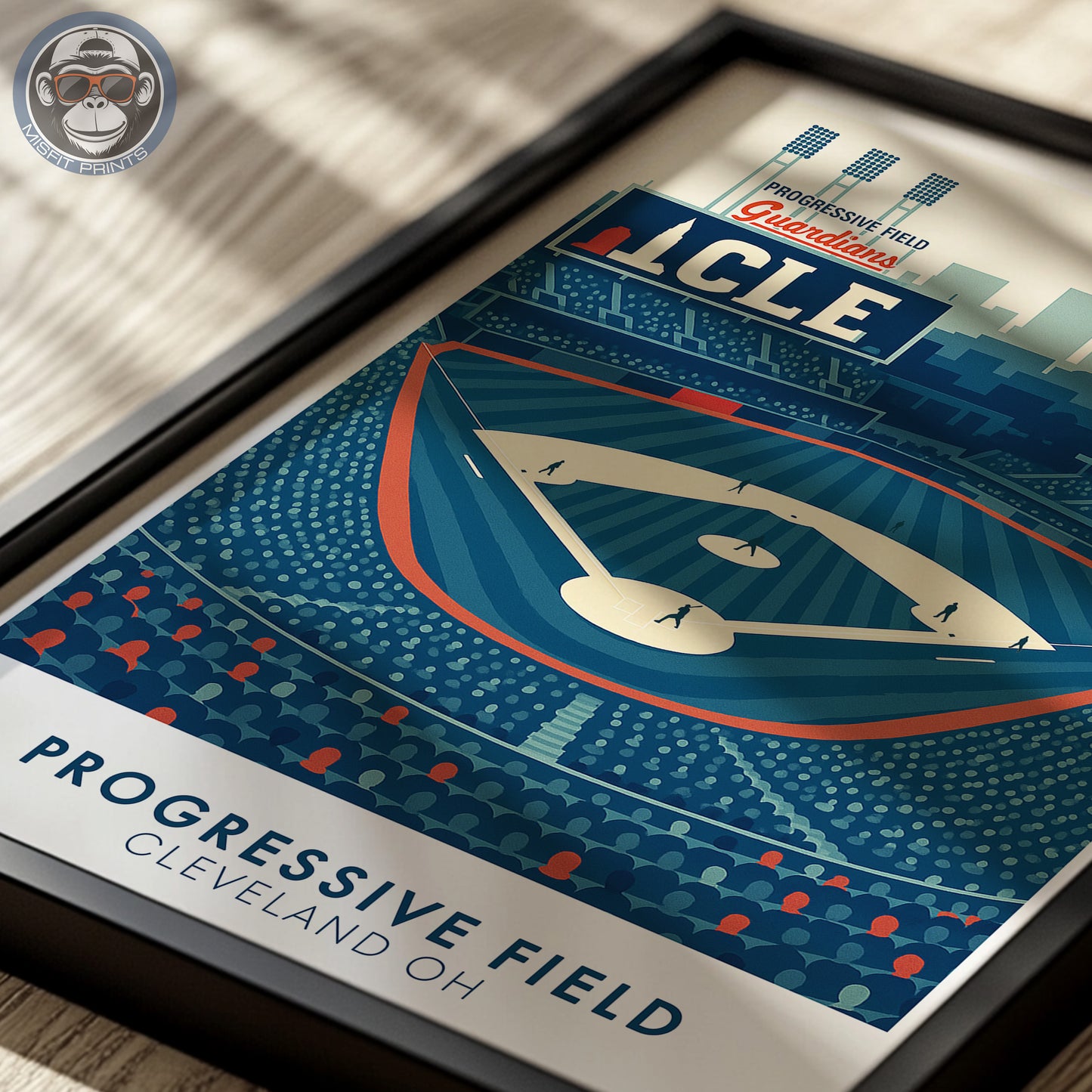 Cleveland Baseball Stadium Wall Art – Progressive Field