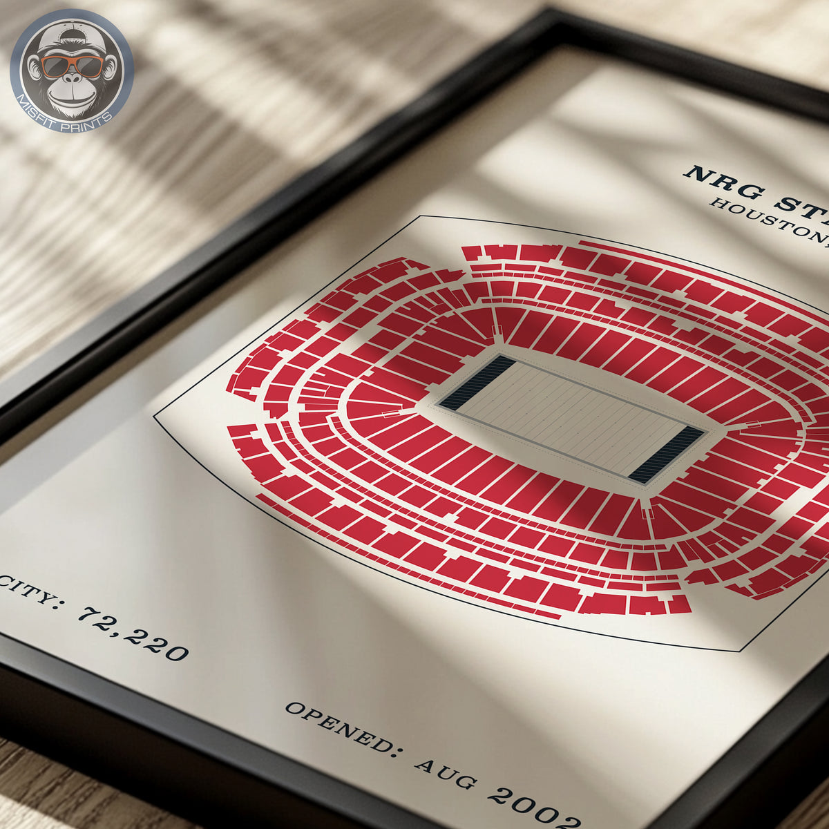 NRG Stadium - No Border Print