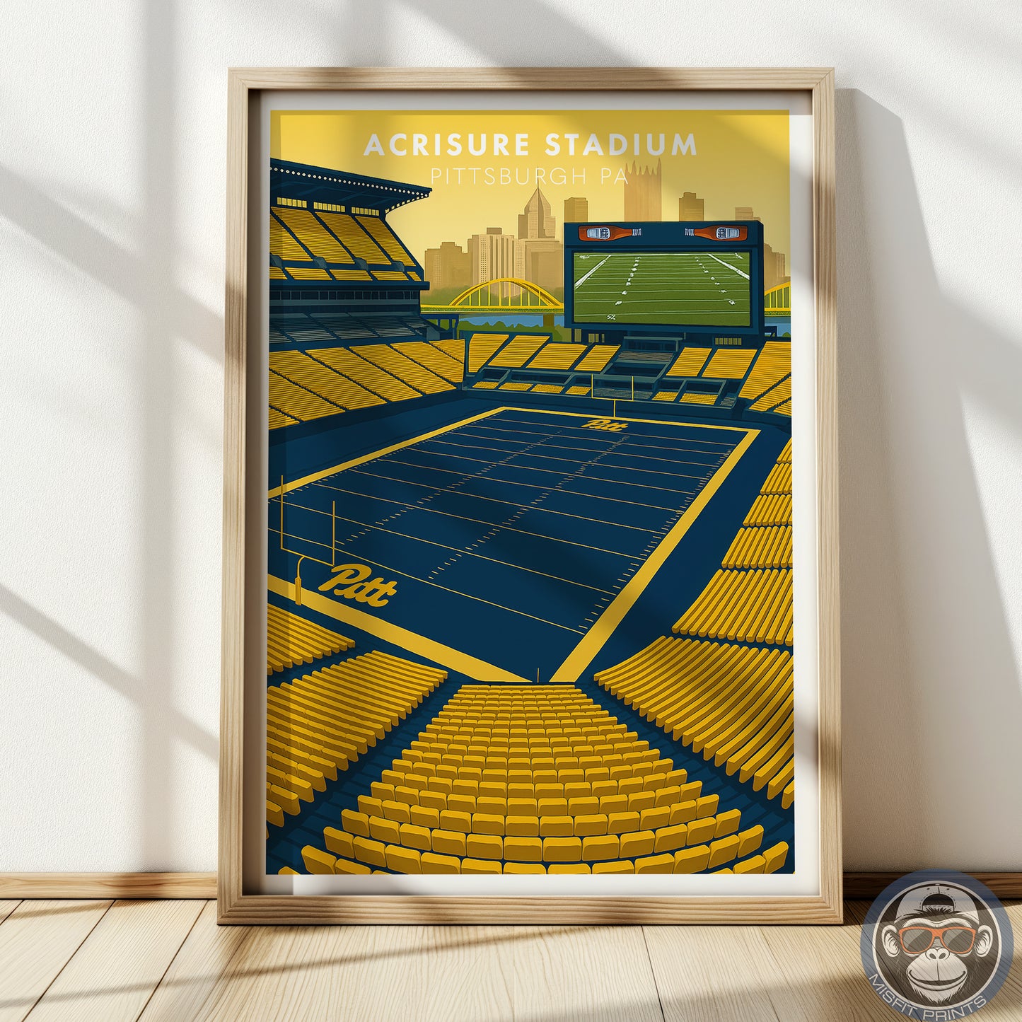 Acrisure Stadium Poster | University of Pittsburgh Football Art Print