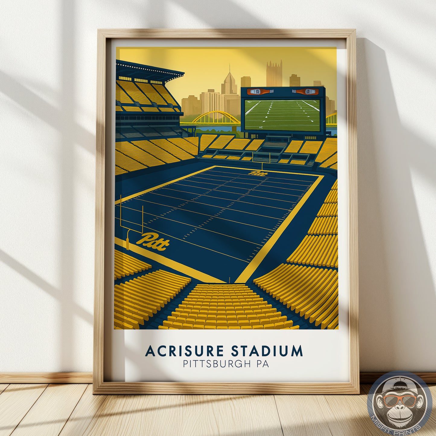 Acrisure Stadium Poster | University of Pittsburgh Football Art Print