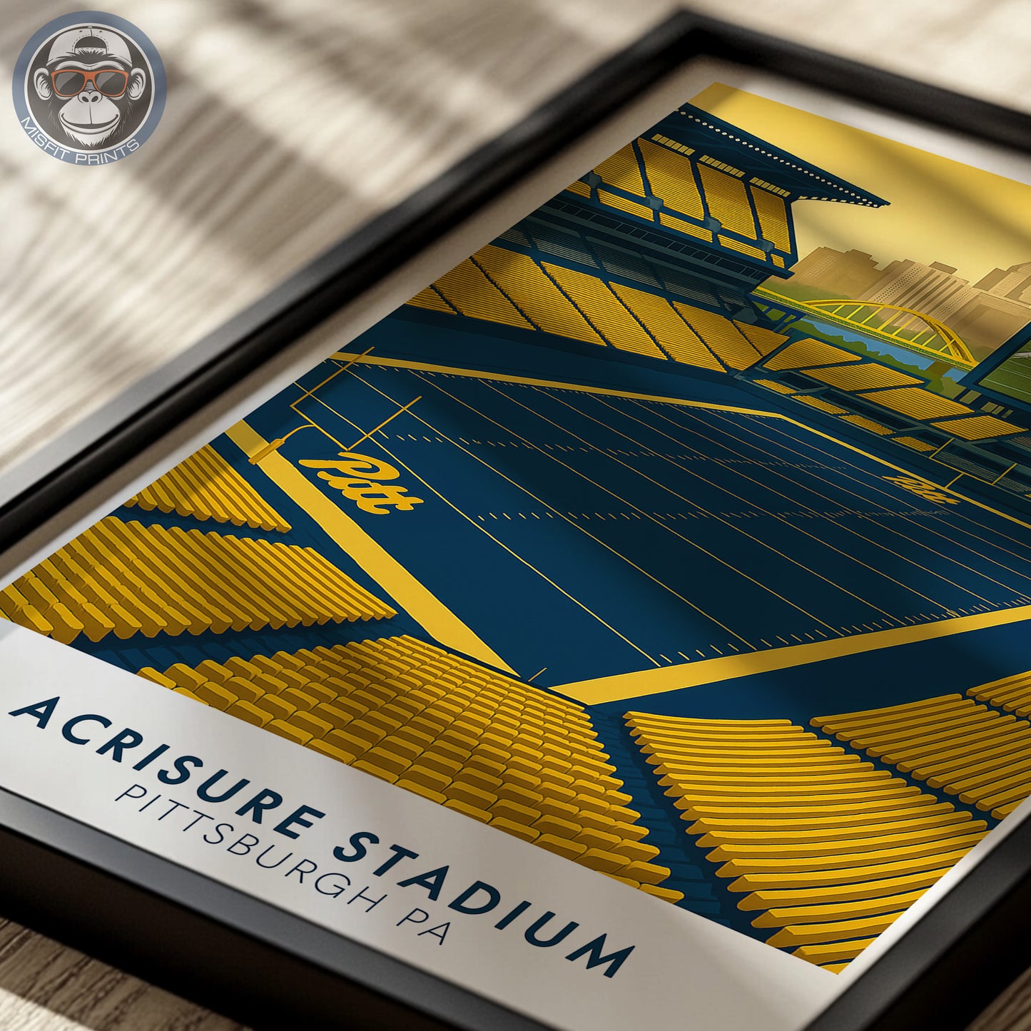 Acrisure Stadium Poster | University of Pittsburgh Football Art Print