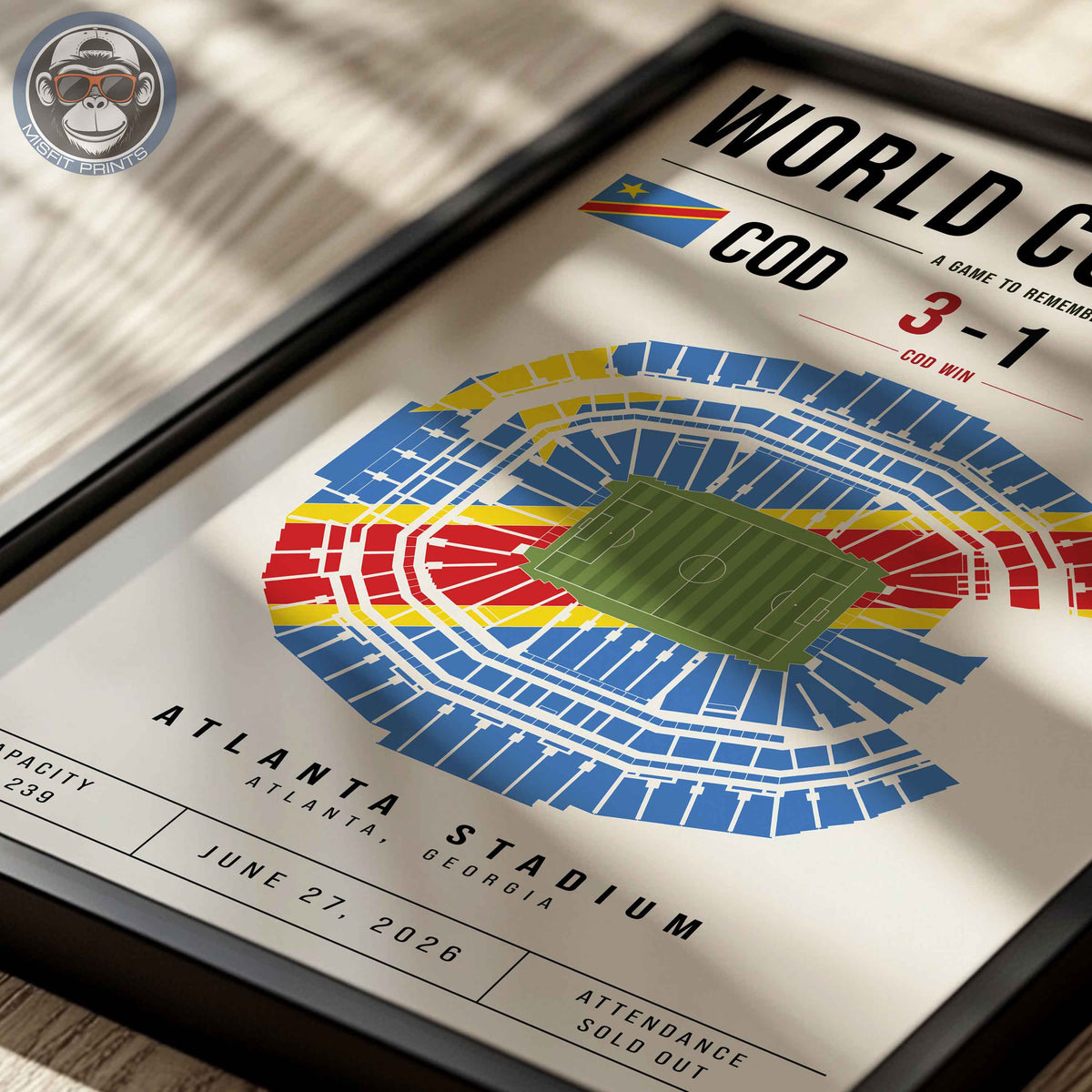 DR Congo vs. Uzbekistan World Cup Match Poster