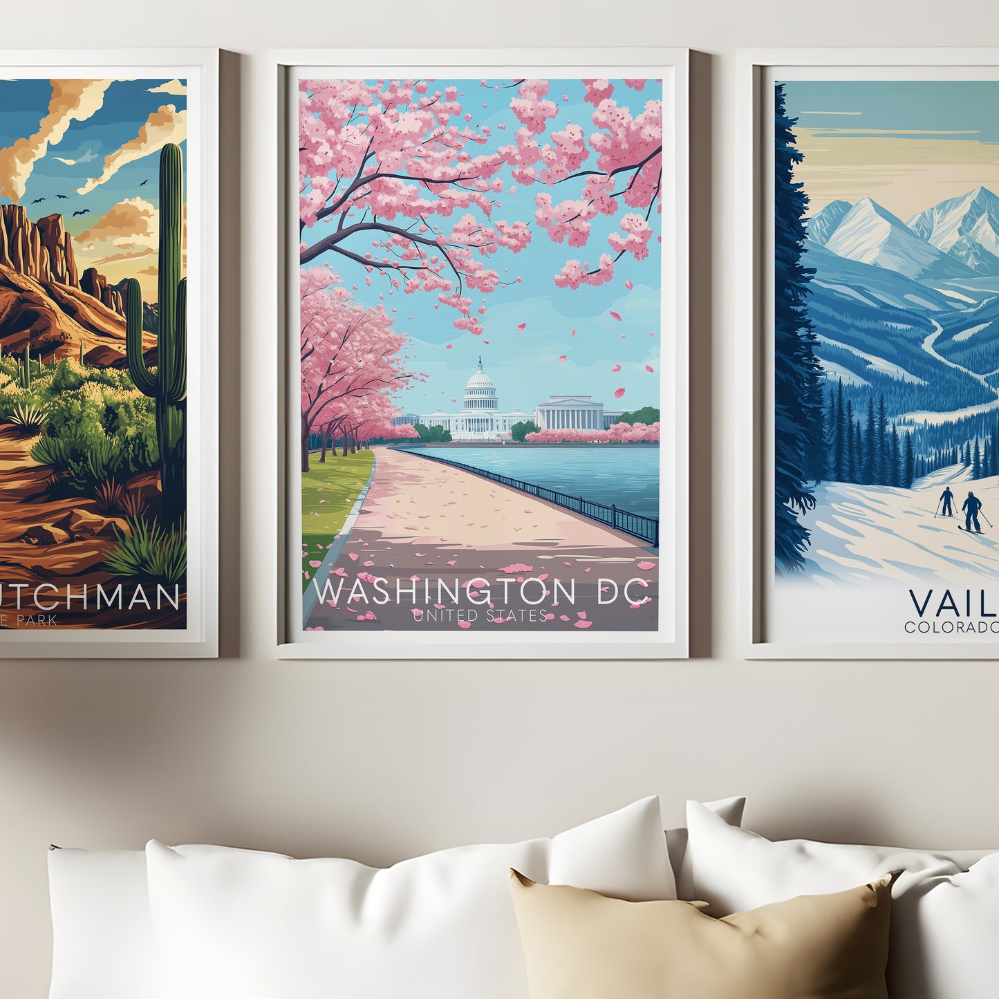 Washington DC Cherry Blossom Wall Art