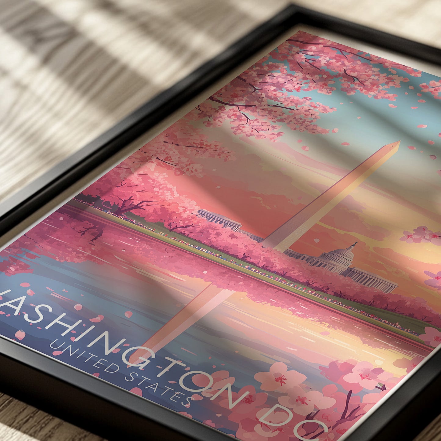 Washington DC Cherry Blossom Poster