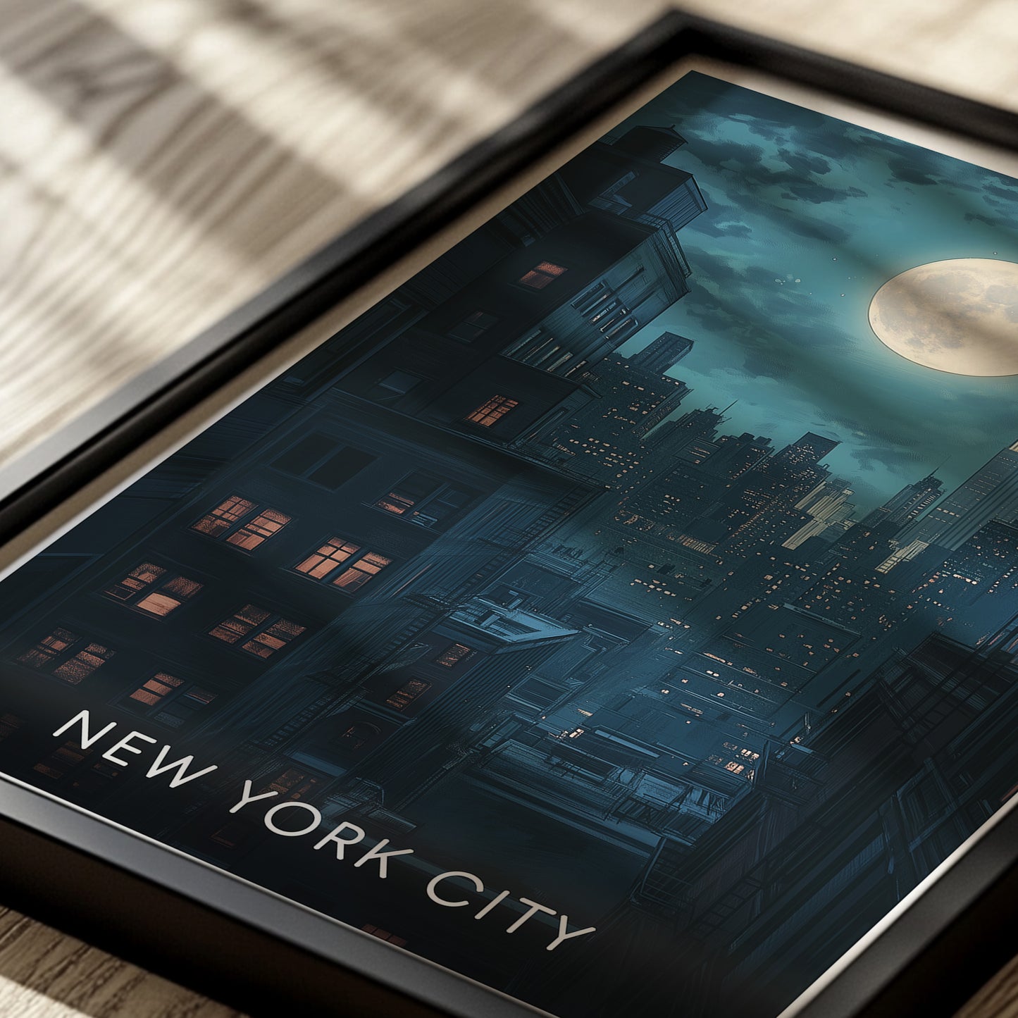 New York City Poster, New York City Cityscape Poster, NYC Travel Poster, Vintage Wall Art, Printable Wall Art, Retro Wall Art | NY005P