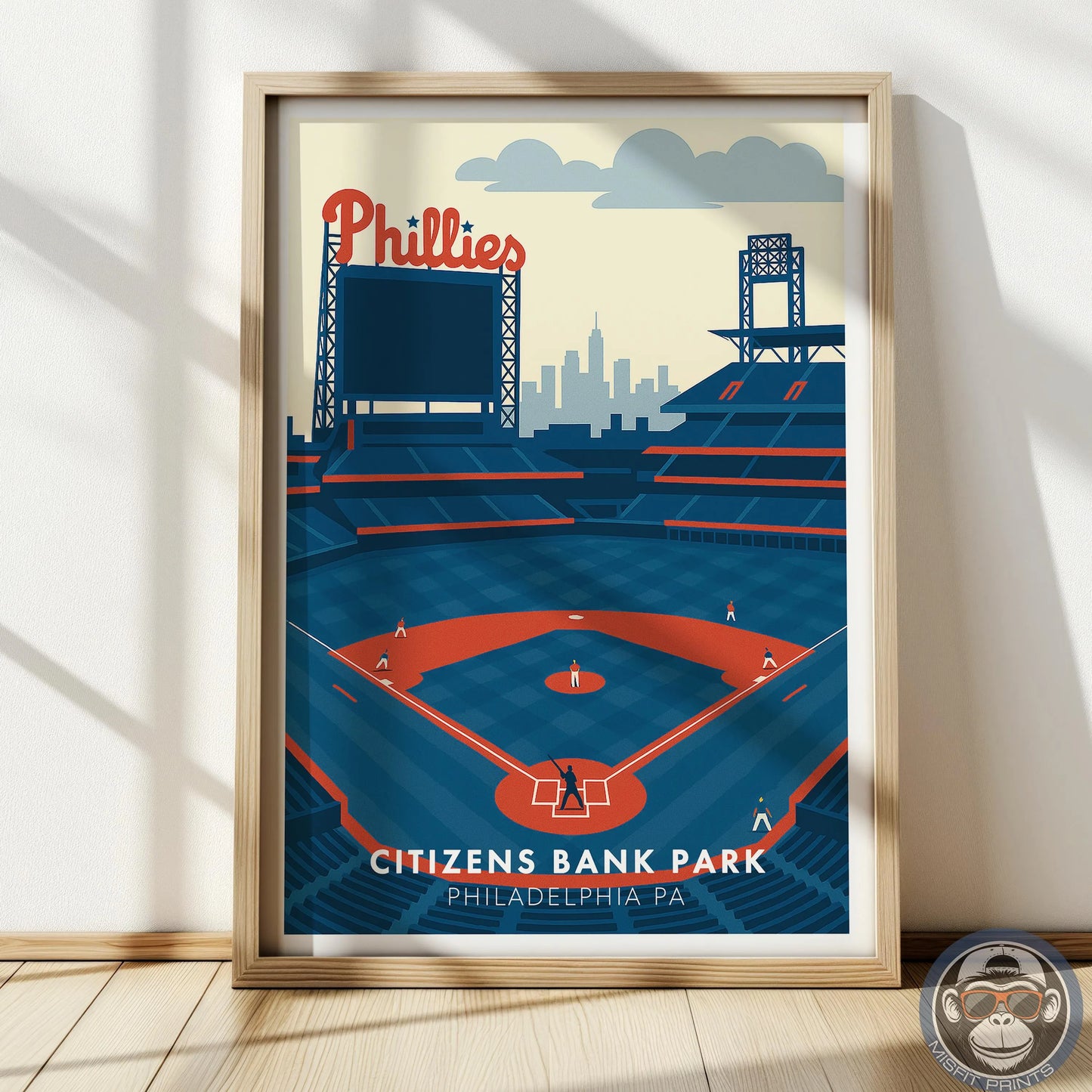 Citizens Bank Park Poster – Philadelphia Baseball Stadium Wall Art