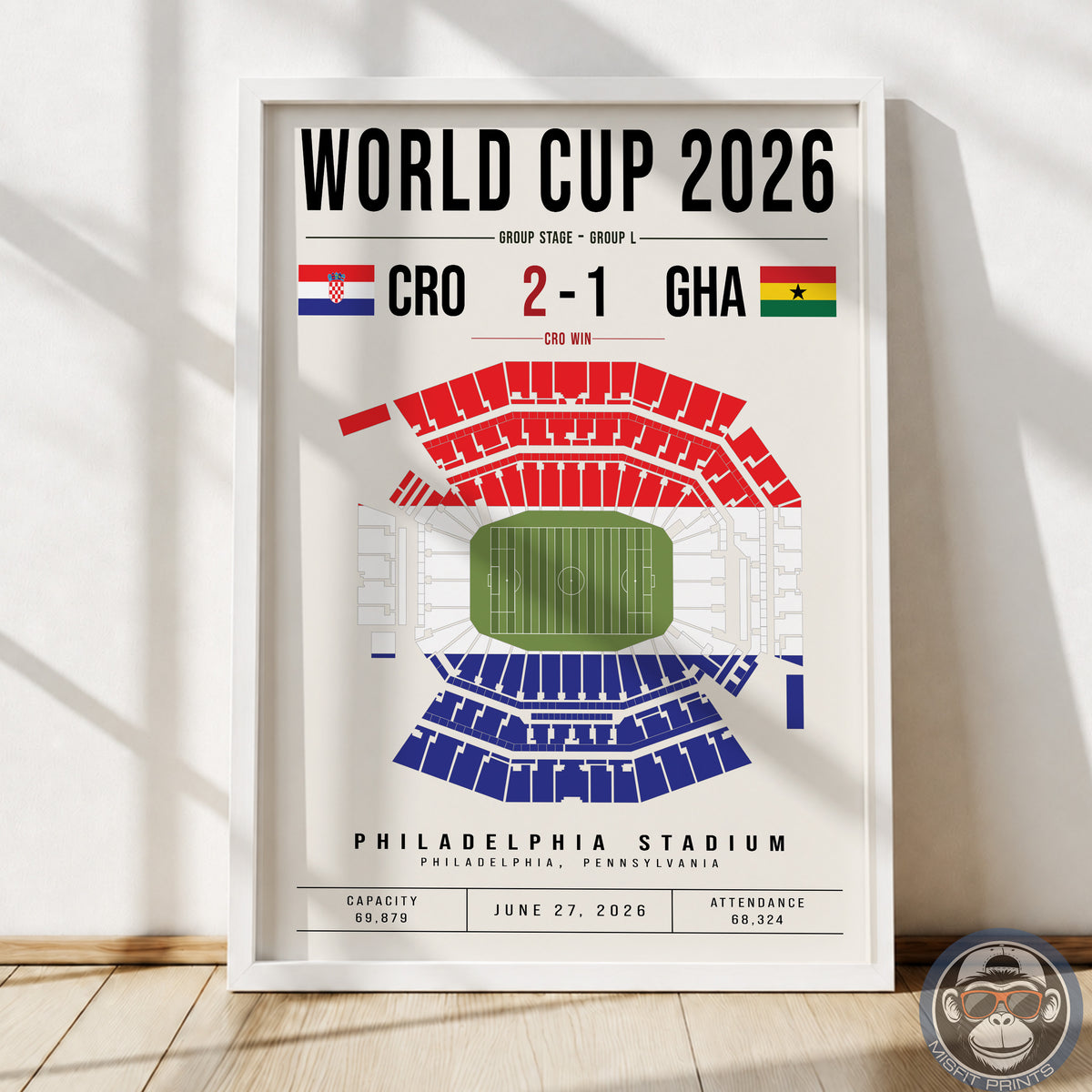 Croatia vs. Ghana World Cup Match Poster