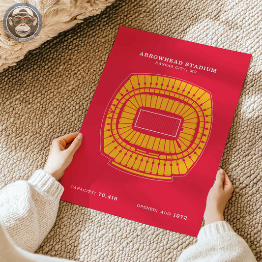 Arrowhead Stadium - No Border Print