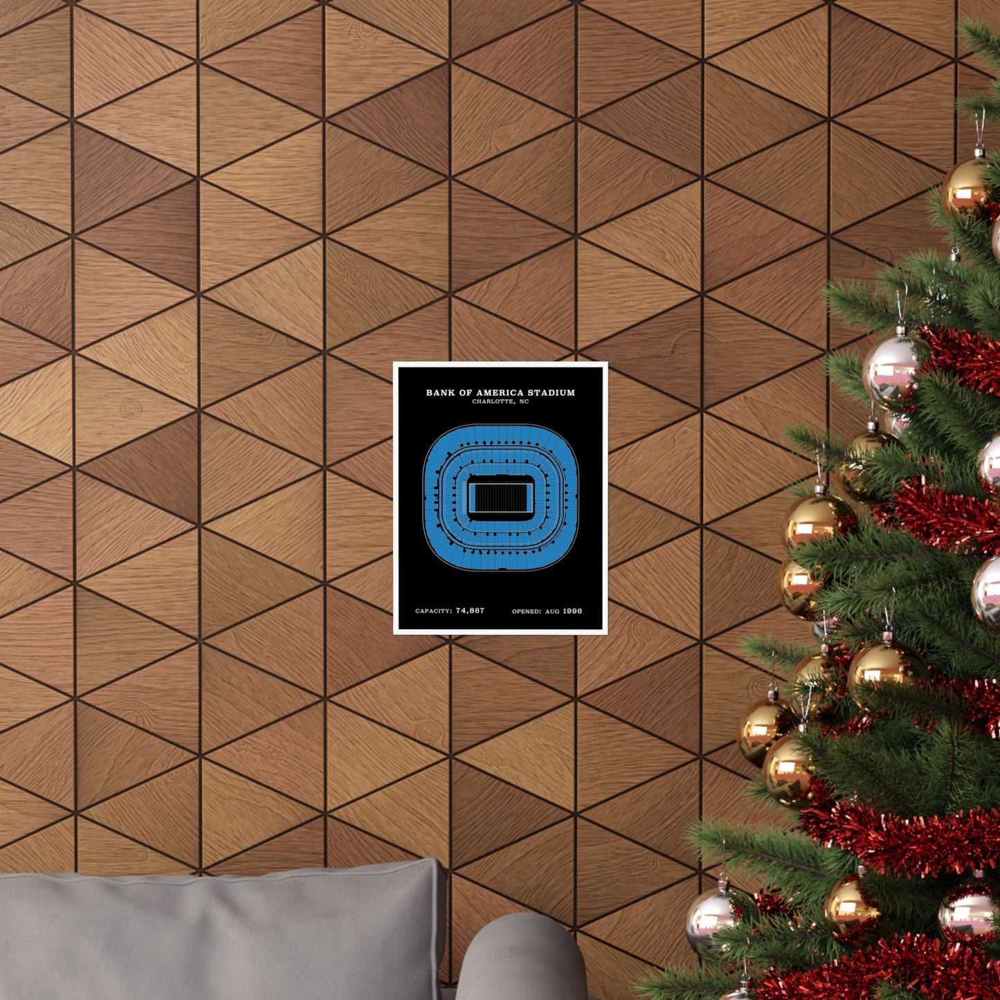 Bank of America Stadium Poster | Classic Border