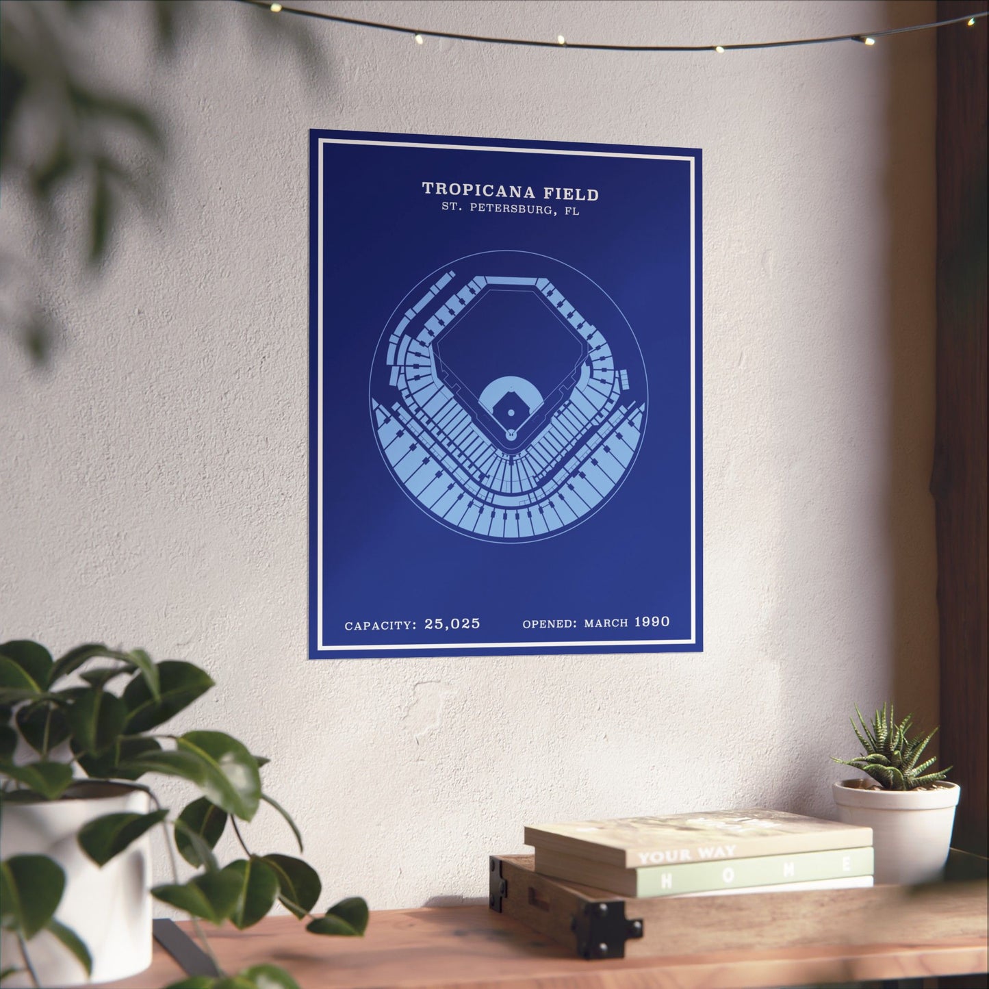 Tropicana Stadium Poster | Modern Border