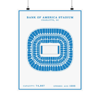 Bank of America Stadium Poster | Modern Border