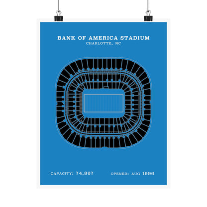Bank of America Stadium Poster | Classic Border
