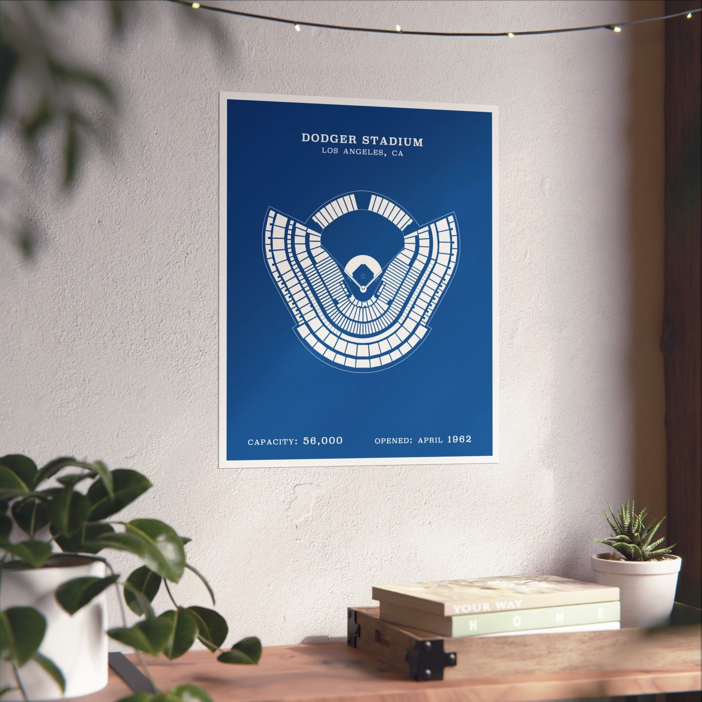 Dodger Stadium Poster | Classic Border