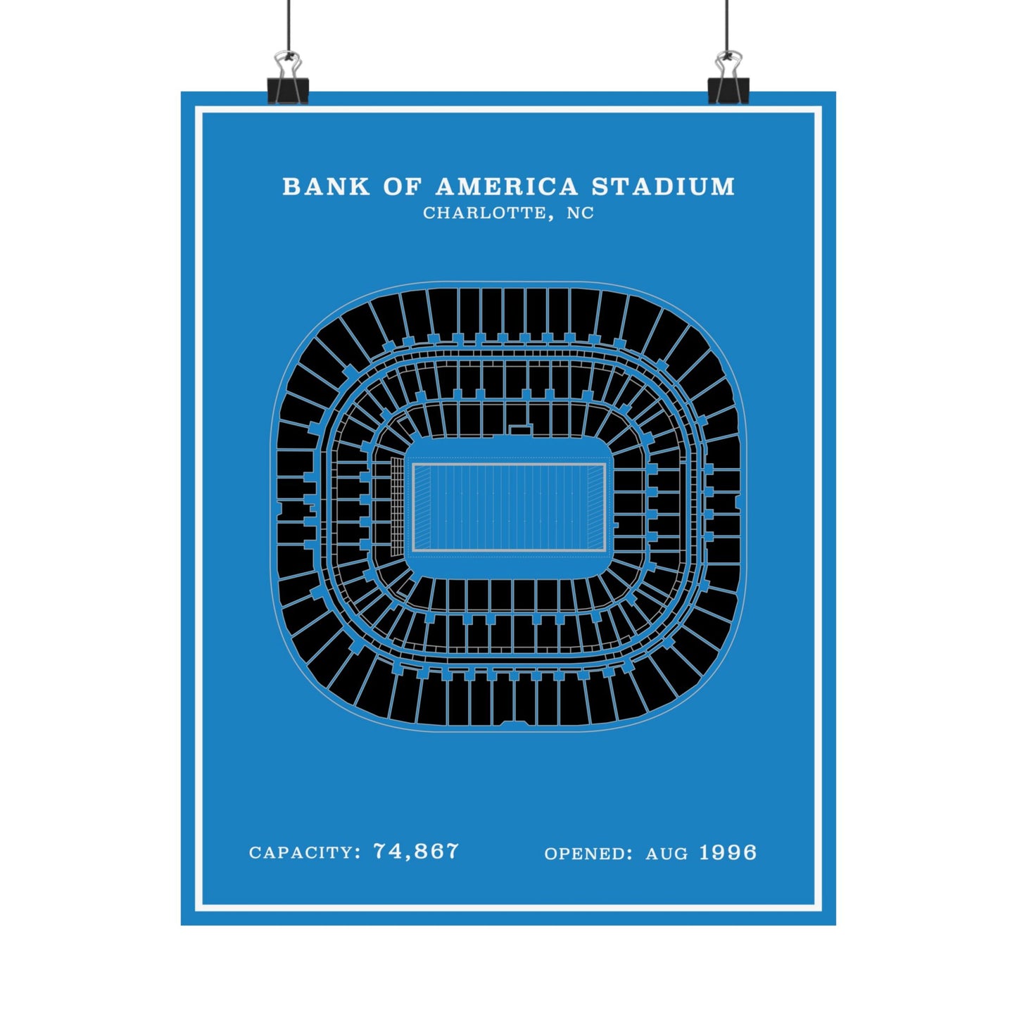 Bank of America Stadium Poster | Modern Poster