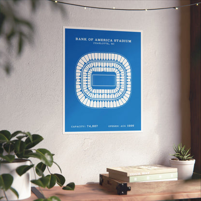 Bank of America Stadium Poster | Classic Border