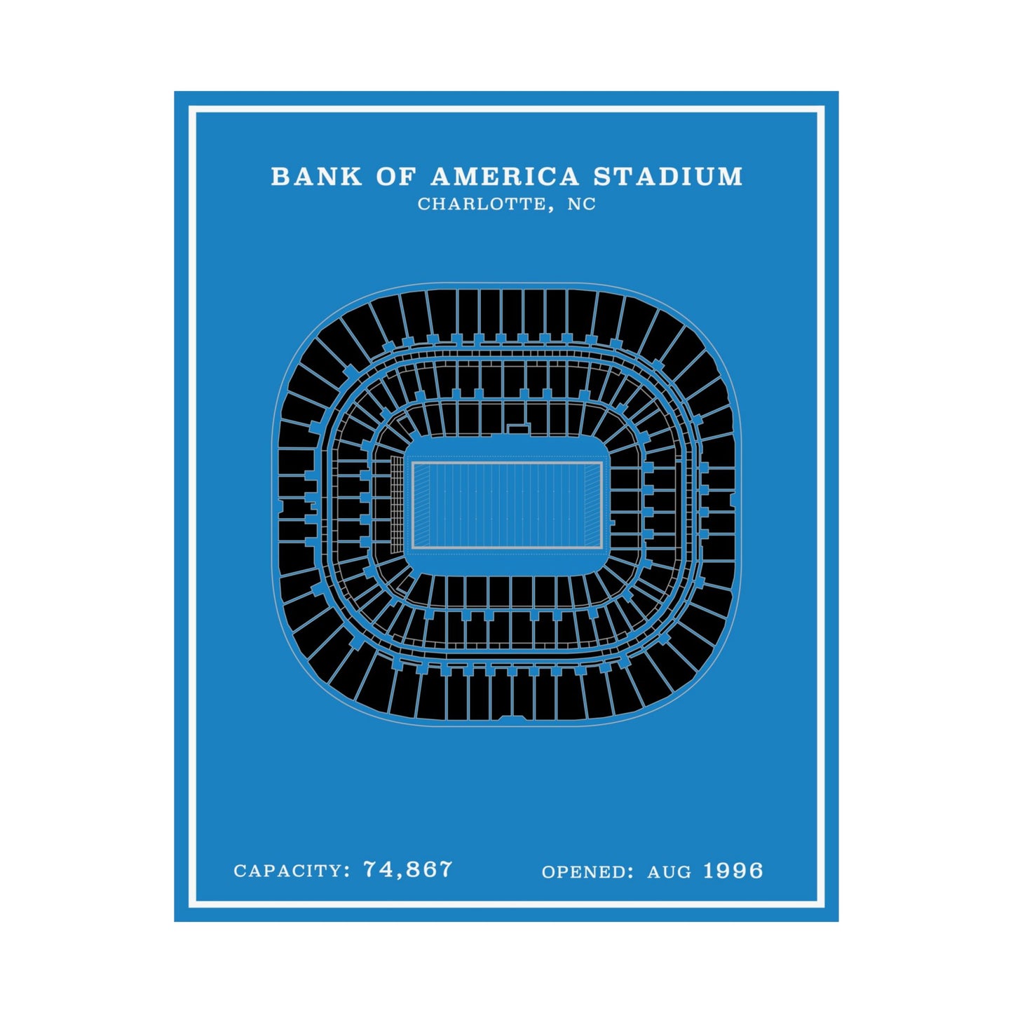 Bank of America Stadium Poster | Modern Poster