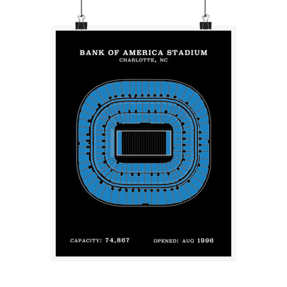Bank of America Stadium Poster | Classic Border