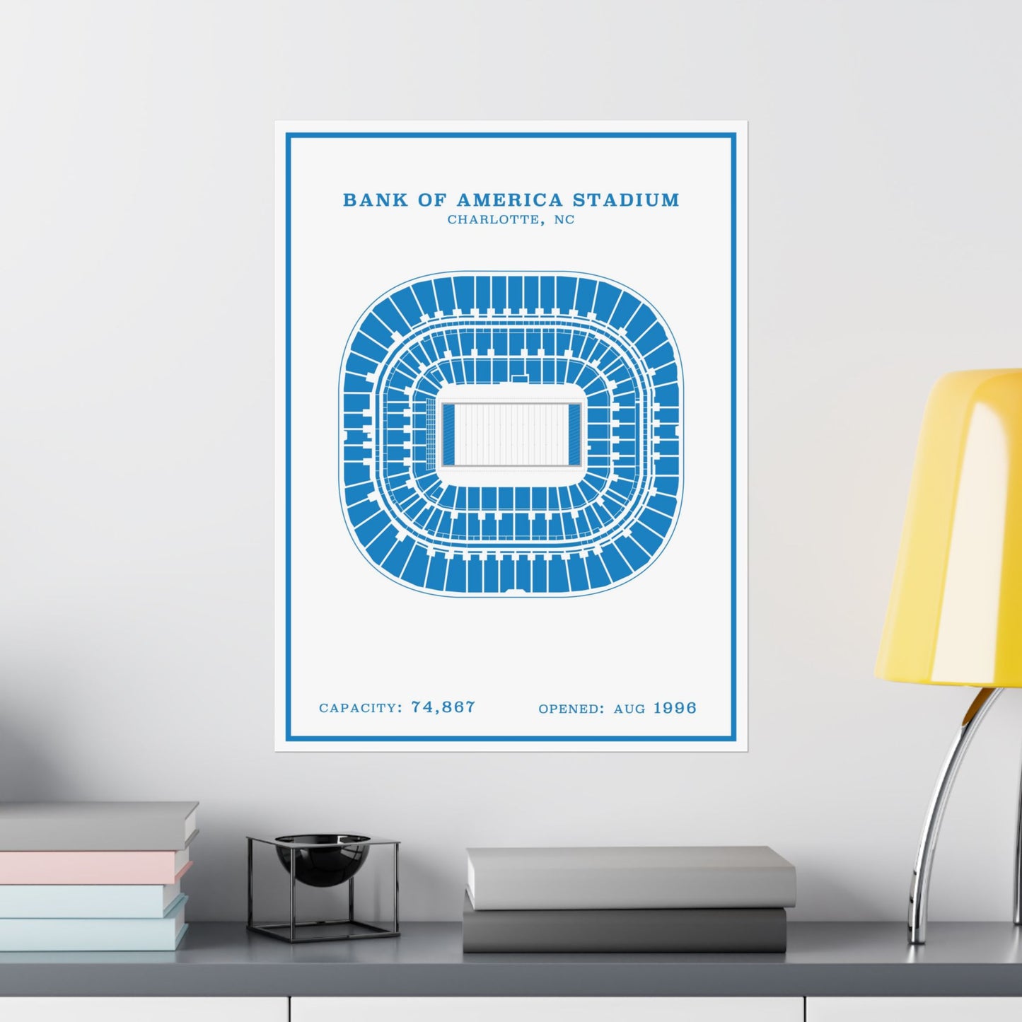 Bank of America Stadium Poster | Modern Border