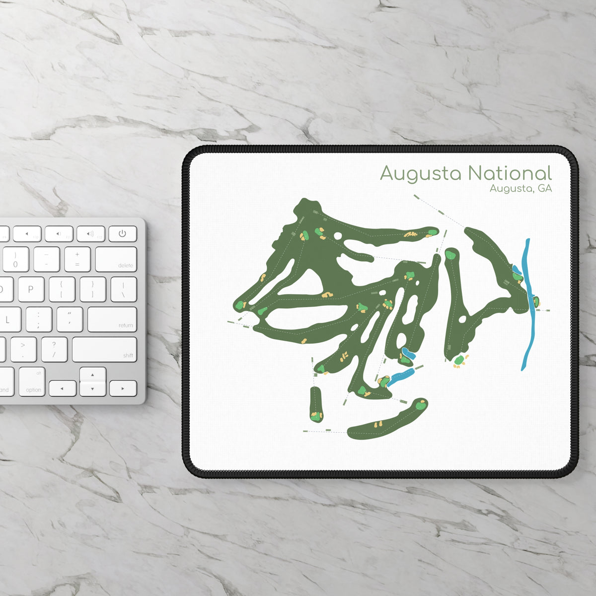 Augusta National Course Map Mouse Pad