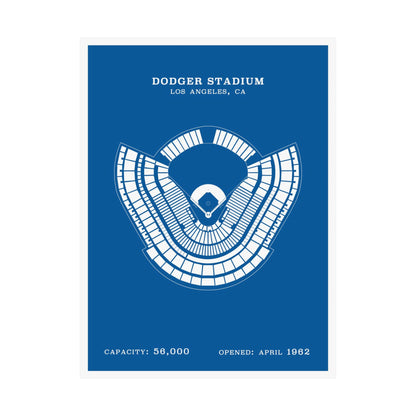 Dodger Stadium Poster | Classic Border