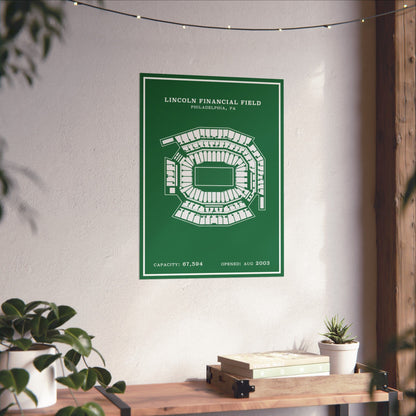 Lincoln Financial Stadium Poster | Modern Border