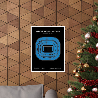 Bank of America Stadium Poster | Classic Border