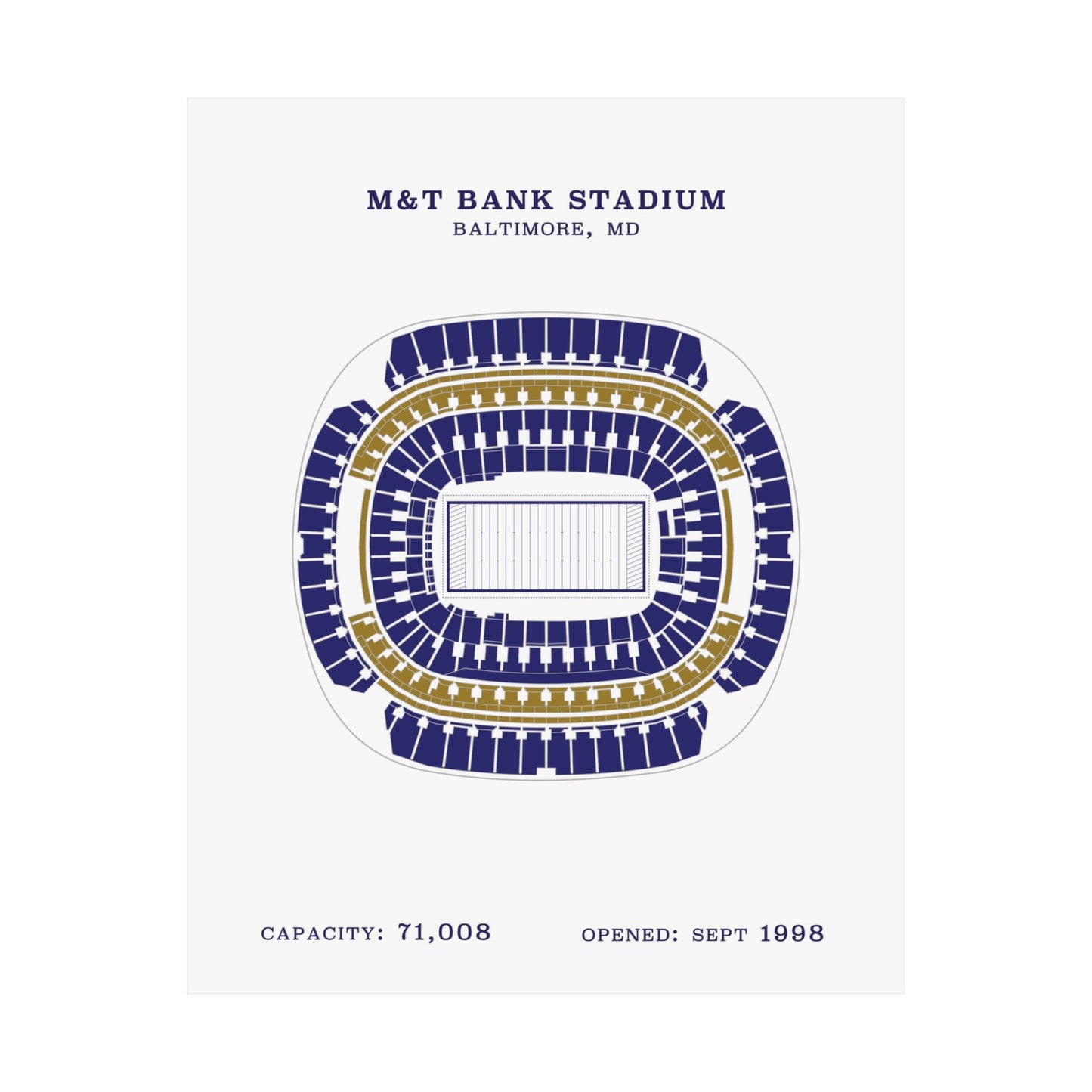 M&T Bank Stadium Poster