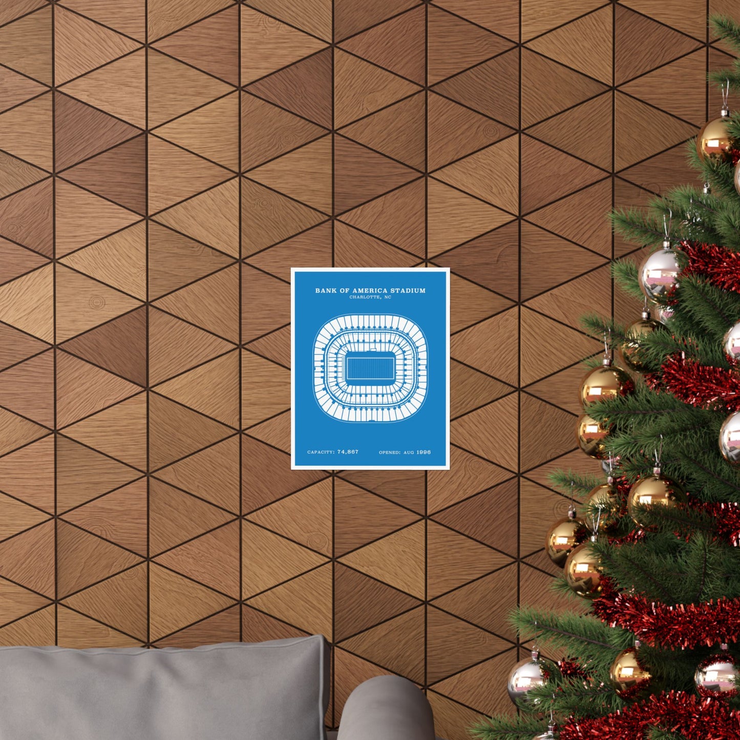 Bank of America Stadium Poster | Classic Border