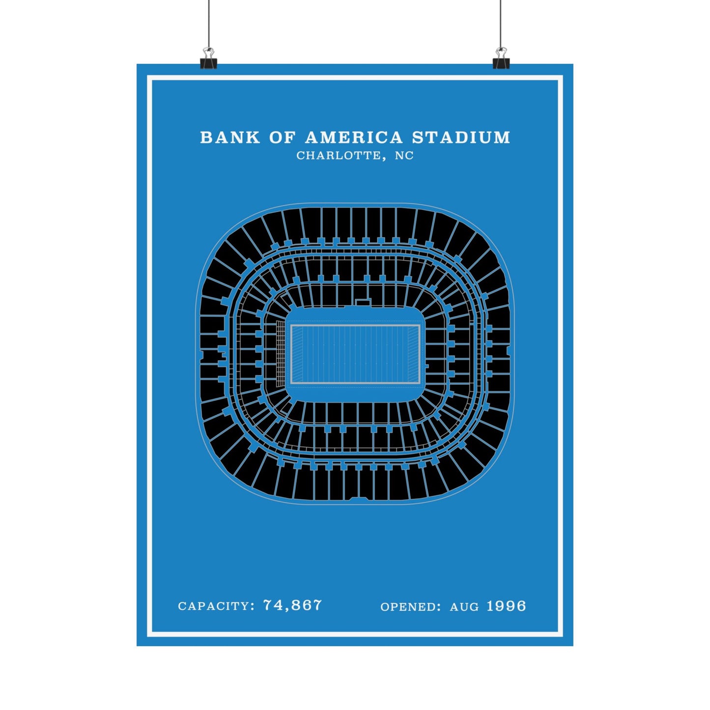 Bank of America Stadium Poster | Modern Poster