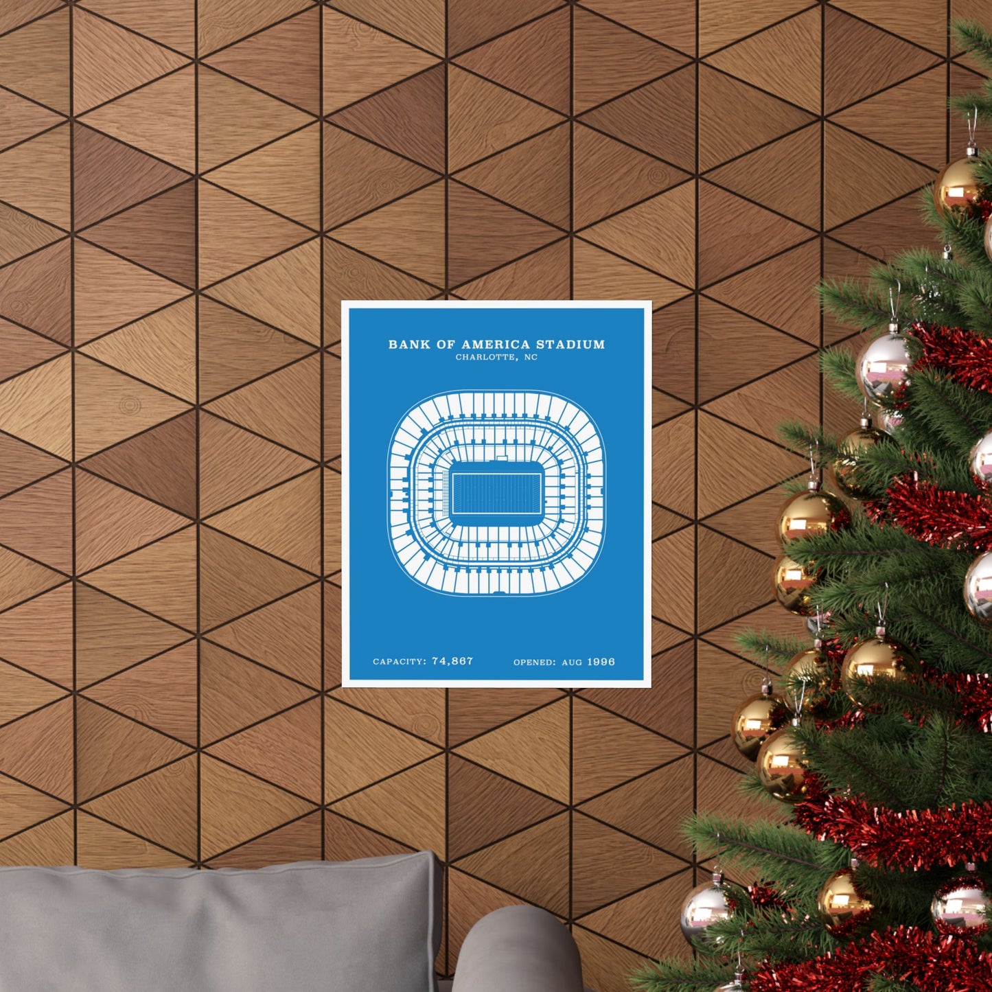 Bank of America Stadium Poster | Classic Border